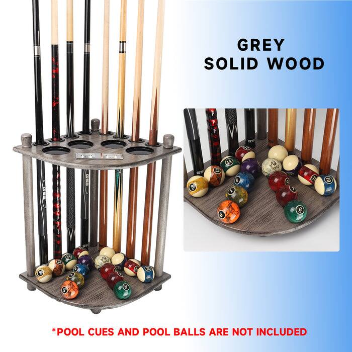 GREY SOLID WOOD
*POOL CUES AND POOL BALLS ARE NOT INCLUDED