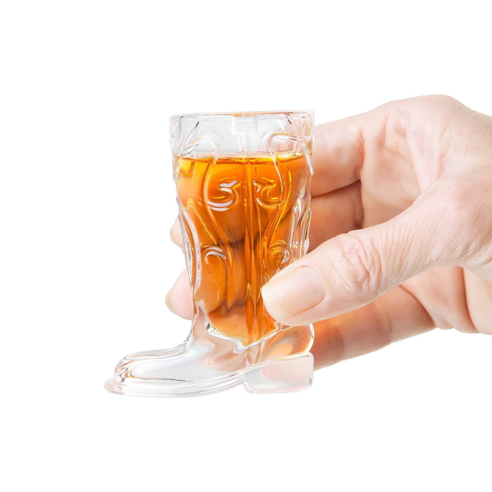 Alt View 4. Final Touch - Wild West Cowboy Boot Shotglass Set - Gray.