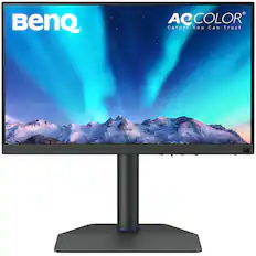 Front. BenQ - AQCOLOR SW272U Photographer 27" IPS LED 4K Monitor with AdobeRGB (USB Type C,HDMI,DP) - Gray.