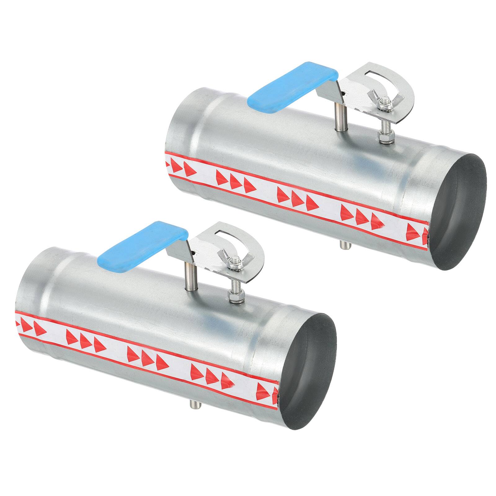 "Unique Bargains - 3"" HVAC Duct Damper, 2pcs Manual Volume Backdraft Damper Metal Adjustment Airflow Ducting Control Valve - Silver" price history on PriceWatchPro