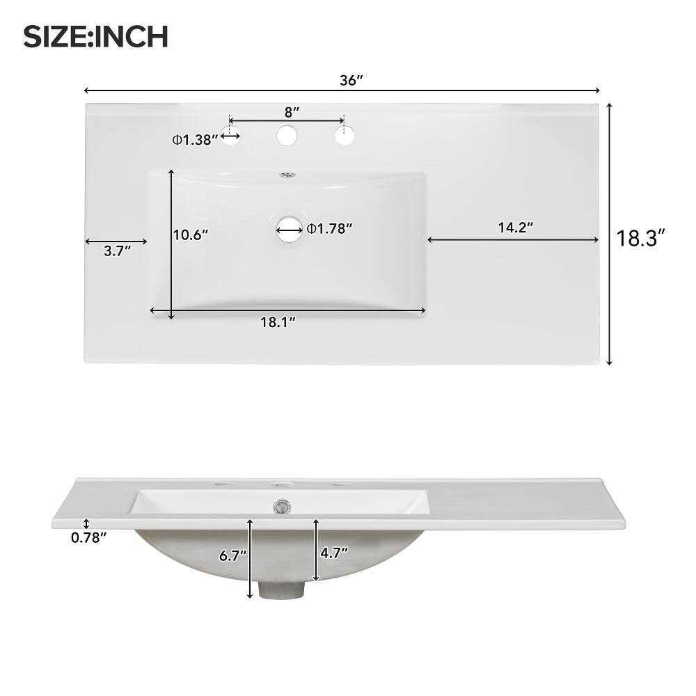 SIZE: INCH

36"
8"
1.38"
3.7"
10.6"
1.78"
14.2"
18.3"
18.1"
0.78"
6.7"
4.7"