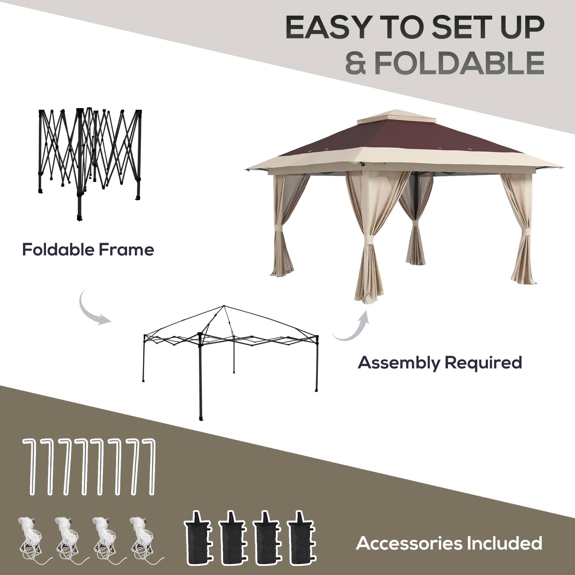 EASY TO SET UP & FOLDABLE, Foldable Frame, Assembly Required, Accessories Included