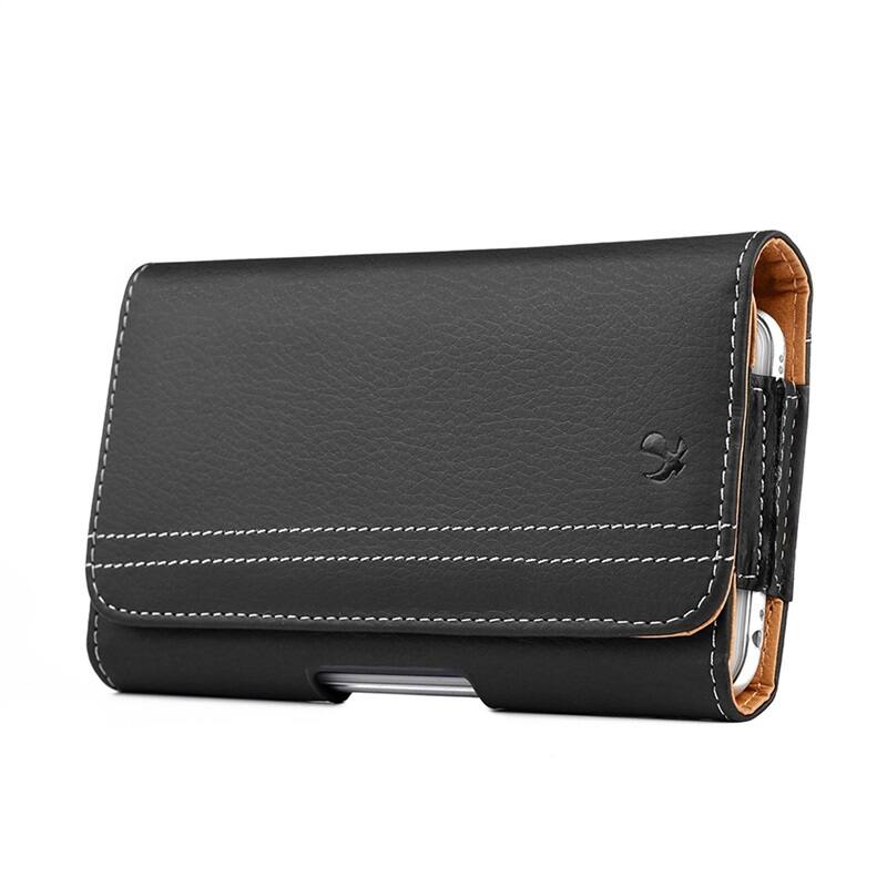 Alt View 1. LUXMO - LUXMO Large Horizontal Universal Phone Pouch - Black - Black.