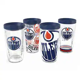 Tervis - Edmonton Oilers Four-Pack 16oz. Classic Tumbler Set - Multicolor