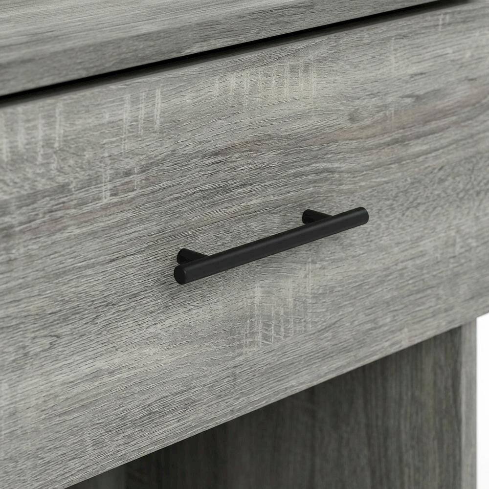 Alt View 1. FurniFact - French Oak Grey Nightstand with Handle - French Oak Grey.