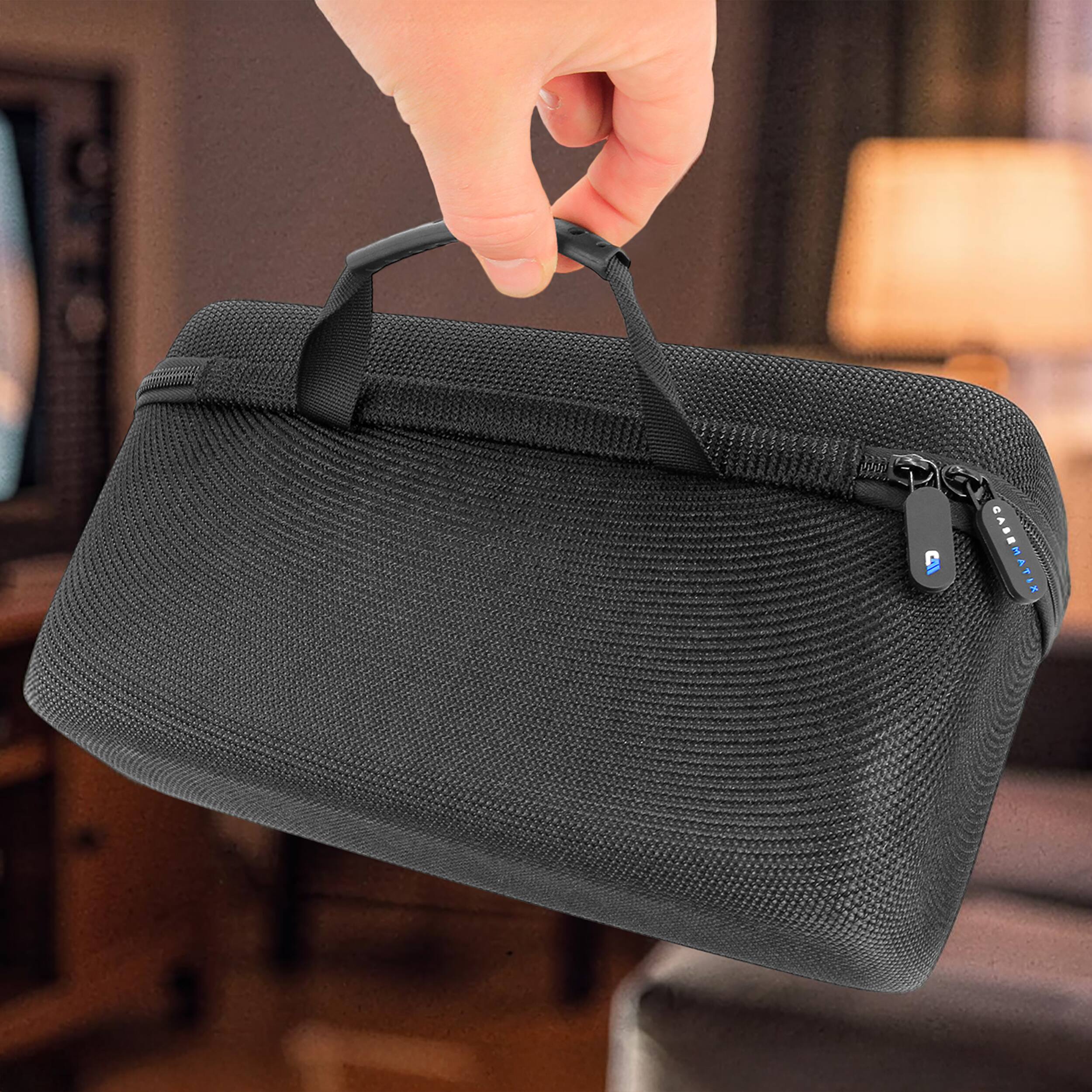 Alt View 1. CASEMATIX - N64 Game Cartridge Storage Case fits 12 Nintendo 64 Game Cartridges, Retro Video Game Organizer with Padded Game Holder - Black.