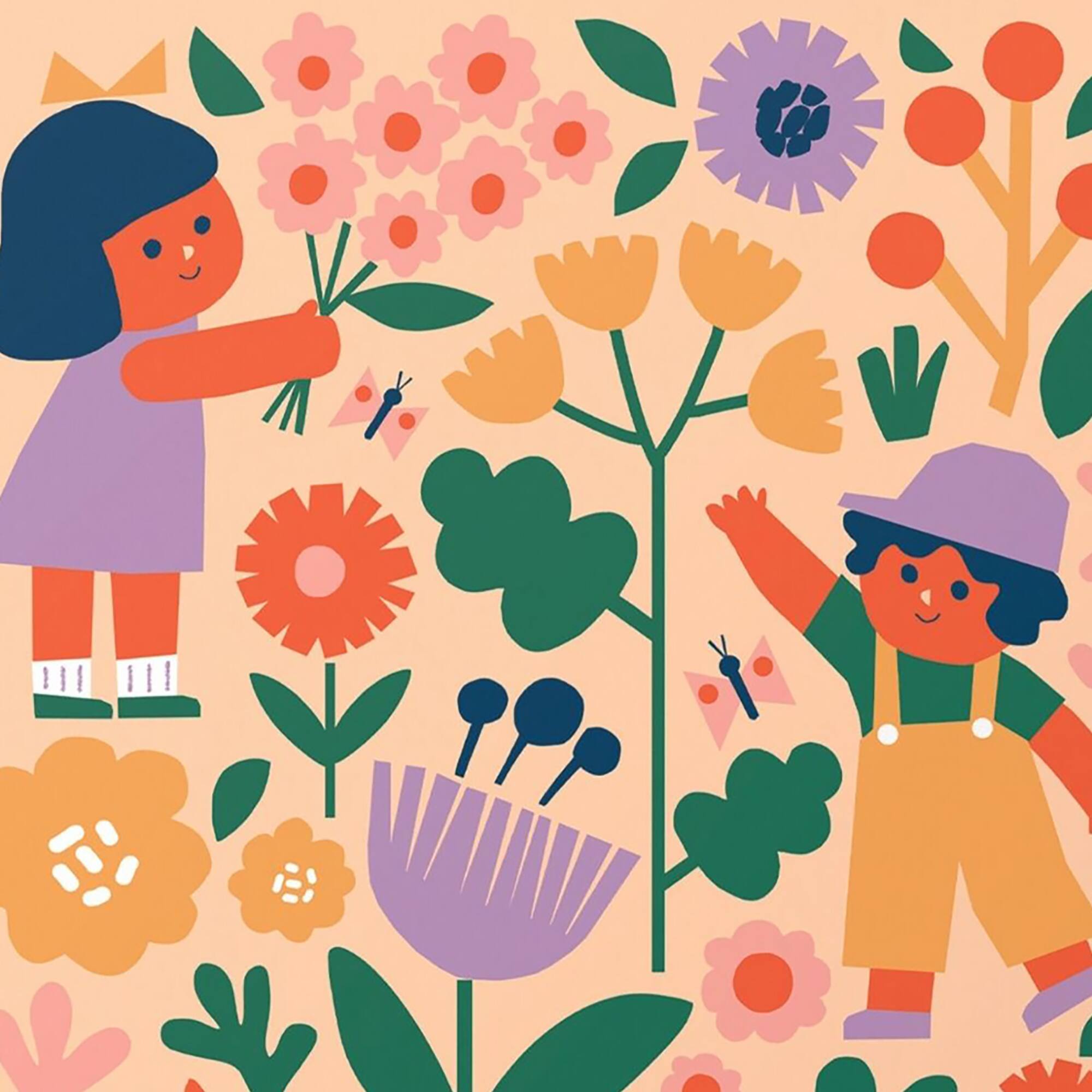 Alt View 3. Journey of Something - JOS: Paint By Numbers - Flower Patch.