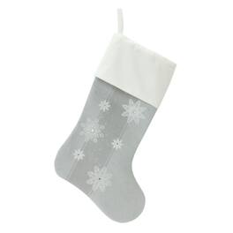BreeBe - Snowflake Stocking (Set of 3) - Blue, White