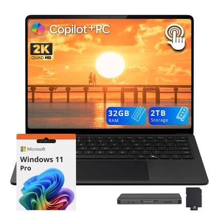 Copilot + PC
2K QUAD HD
32GB RAM
2TB Storage
Microsoft Windows 11 Pro
