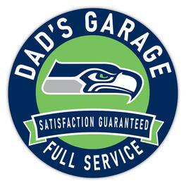 Fan Creations - Seattle Seahawks 16" Dad's Garage Wood Sign - Multicolor