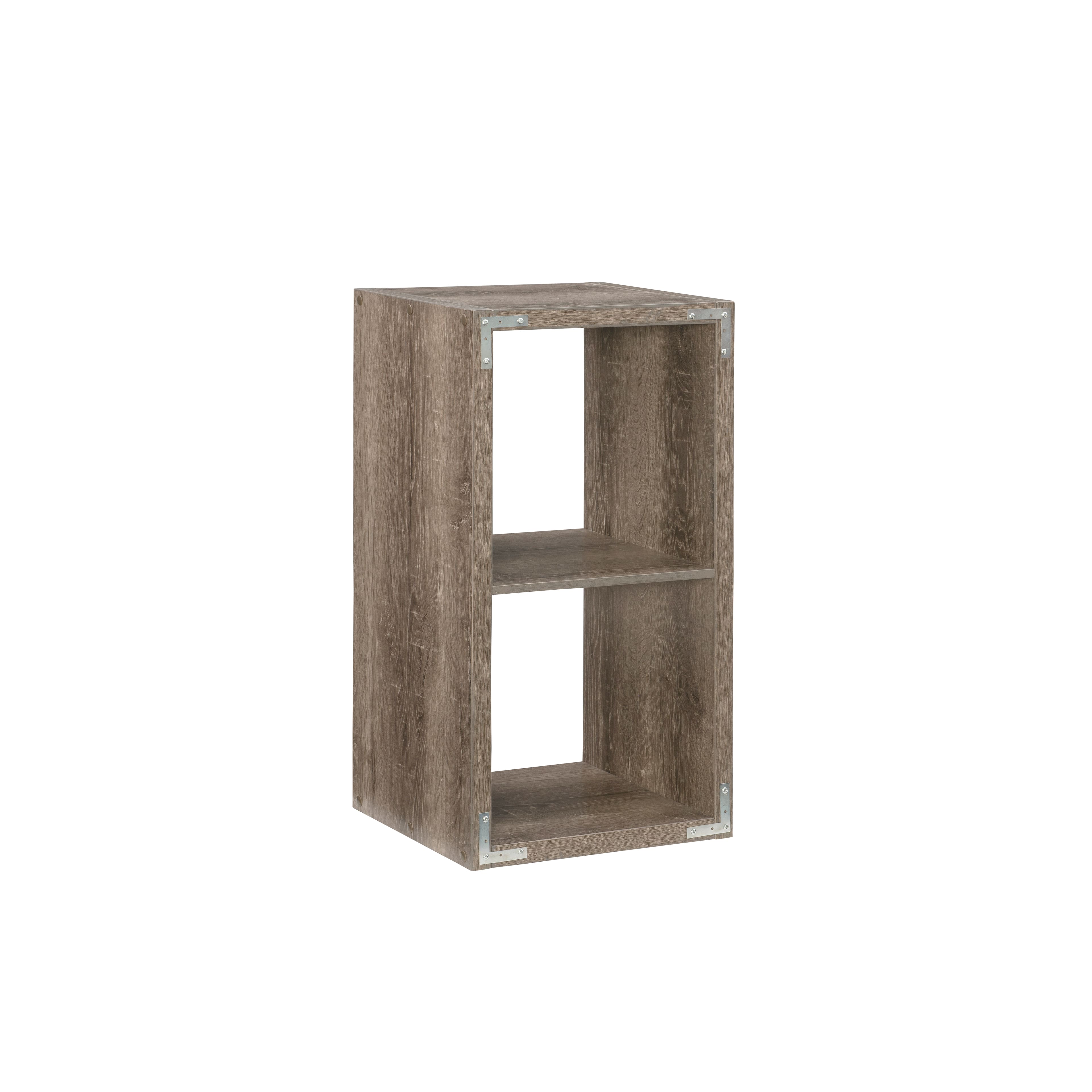 Left. Linon Home Décor - Chabis 2-Cubby Storage Cabinet - Gray.