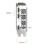 The text on the image reads "DP DP HDMI DDH002." The correct grouping of these words would be "DDH002 DP DP HDMI."