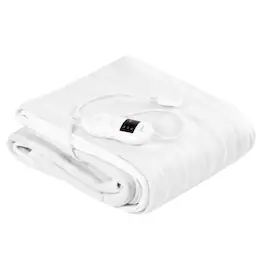 Costway - Electric Heated Mattress Pad Safe Twin 8 Temperature 10h Timer - White