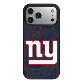 Keyscaper - NFL - New York Giants Paisley iPhone Magnetic Bump Case - 17 - Black
