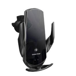 Home Collection - 30W Fast Wireless Car Charger Mount Auto Clamping Air Vent Phone Holder for iPhone 13 Pro Max - Black