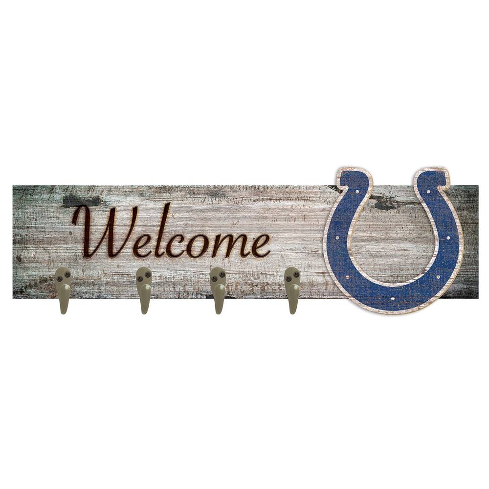Indianapolis Colts 24" x 6" Mounted Coat Hanger