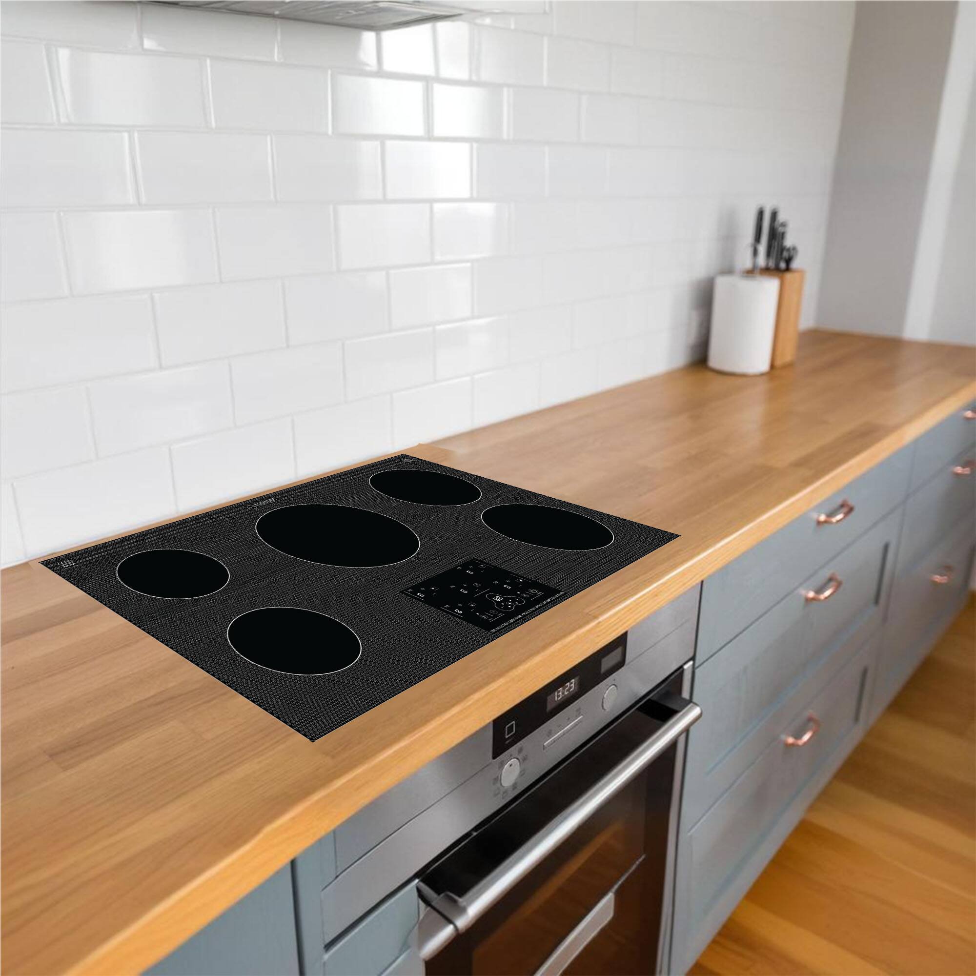 Alt View 10. Equator - Equator 36" Built-In/Freestanding | 5 Burner Induction Electric Cooktop POWER BOOST | Auto Power Sharing 220V - Black.