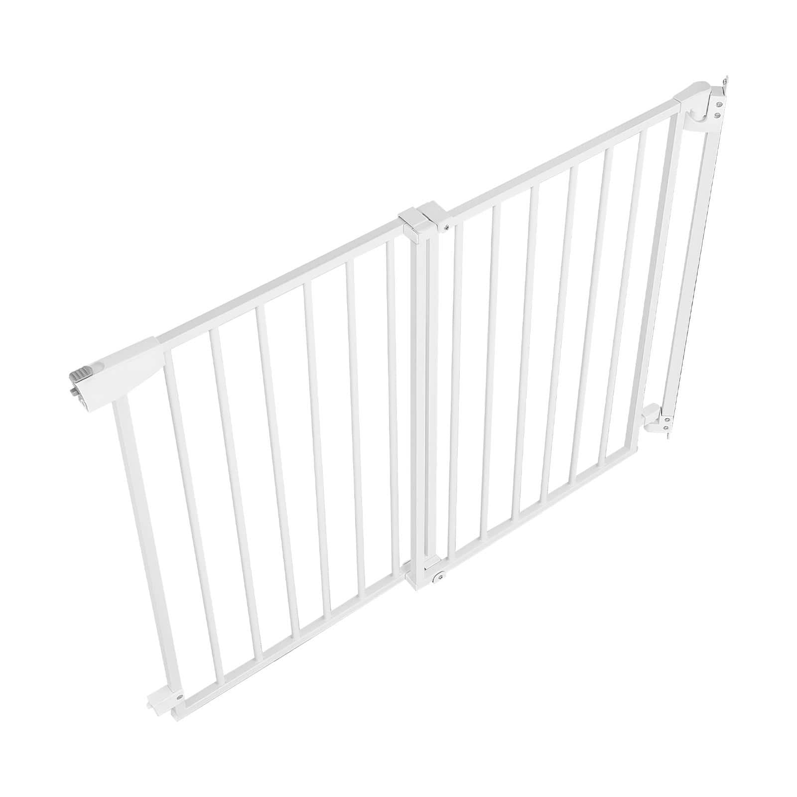 VEVOR - Baby Gate for Stairs, 29-43 in Adjustable Width, 36 in High Dog Gate, No Bottom Bar, One-Handed Operation - White price history on PriceWatchPro