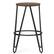 Alt View 14. Simpli Home - Simeon Industrial Metal 26 inch Metal Counter Height Stool with Wood Seat (Set of 2) in Cocoa Brown / Black - Cocoa Brown / Black.