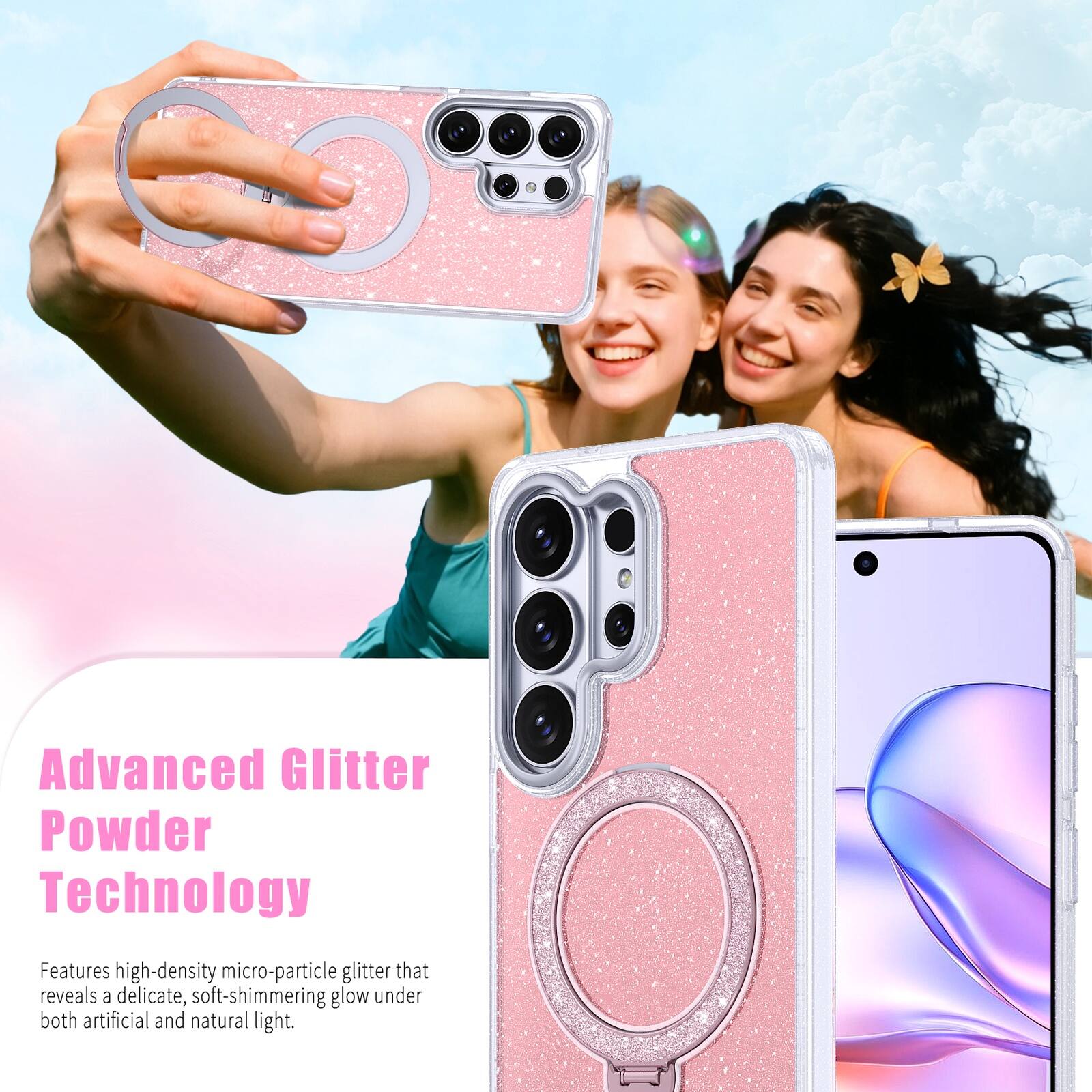 Advanced Glitter Powder Technology

Features high-density micro-particle glitter that reveals a delicate, soft-shimmering glow under both artificial and natural light.