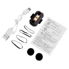 Home Collection - 2× Rechargeable LED Anti-Collision Strobe Light – 7-Color Warning Lamp for Motorcycle & Drone