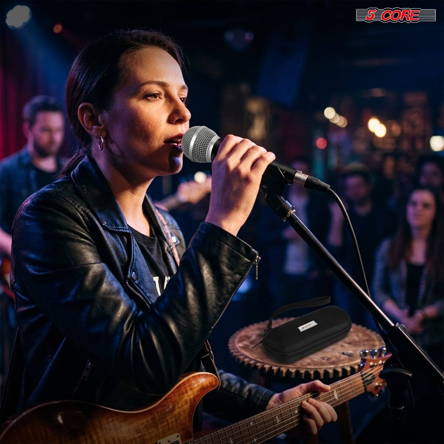 Alt View 1. 5 CORE - 5 Core Microphone Professional Dynamic Mic for Karaoke Singing XLR Wired Micrófono for Stage Studio.