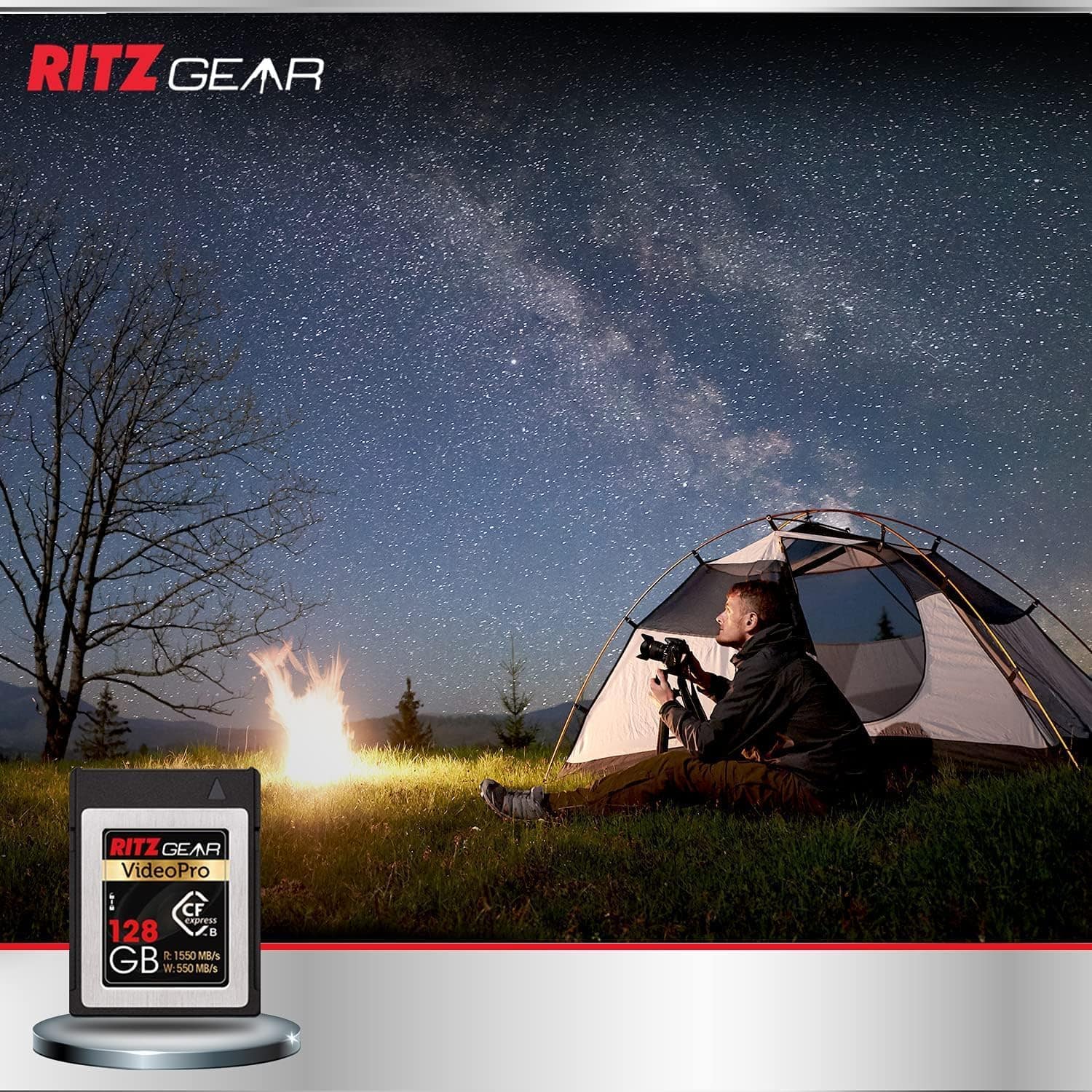 RITZ GEAR RITZ GEAR VideoPro 128 GB CF d R1550 W 550 MB/s