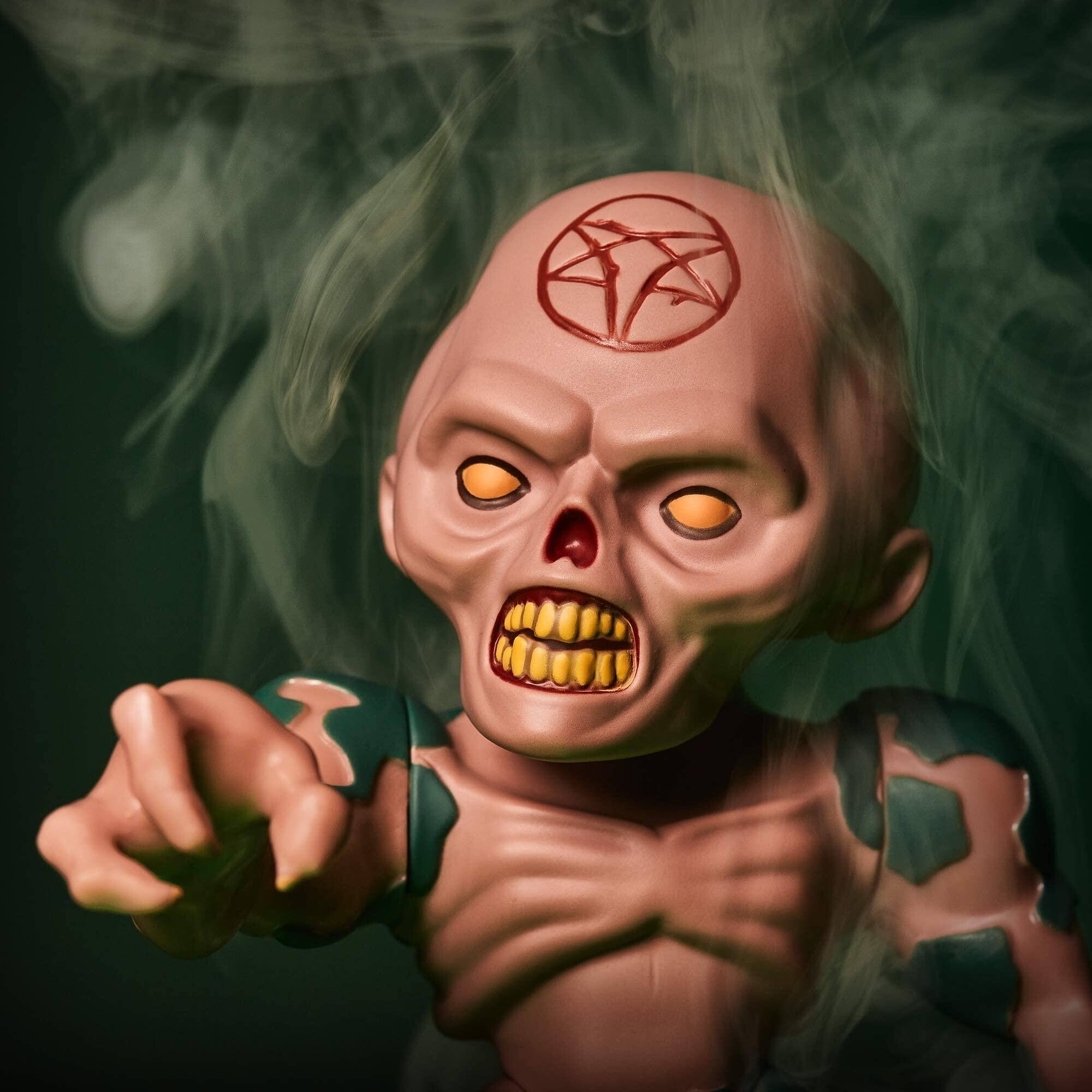 Back. Numskull - Numskull Zombie DOOM Eternal In-Game Posable Collectible Figure- Limited Edition - Multicolor.