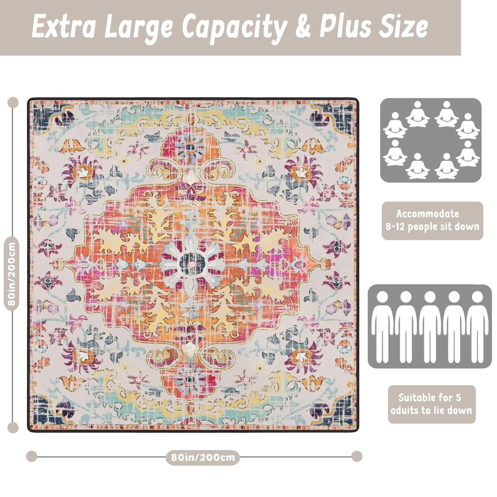 Extra Large Capacity & Plus Size

80in/200cm

Accommodate 8-12 people sit down

Suitable for 5 adults to lie down