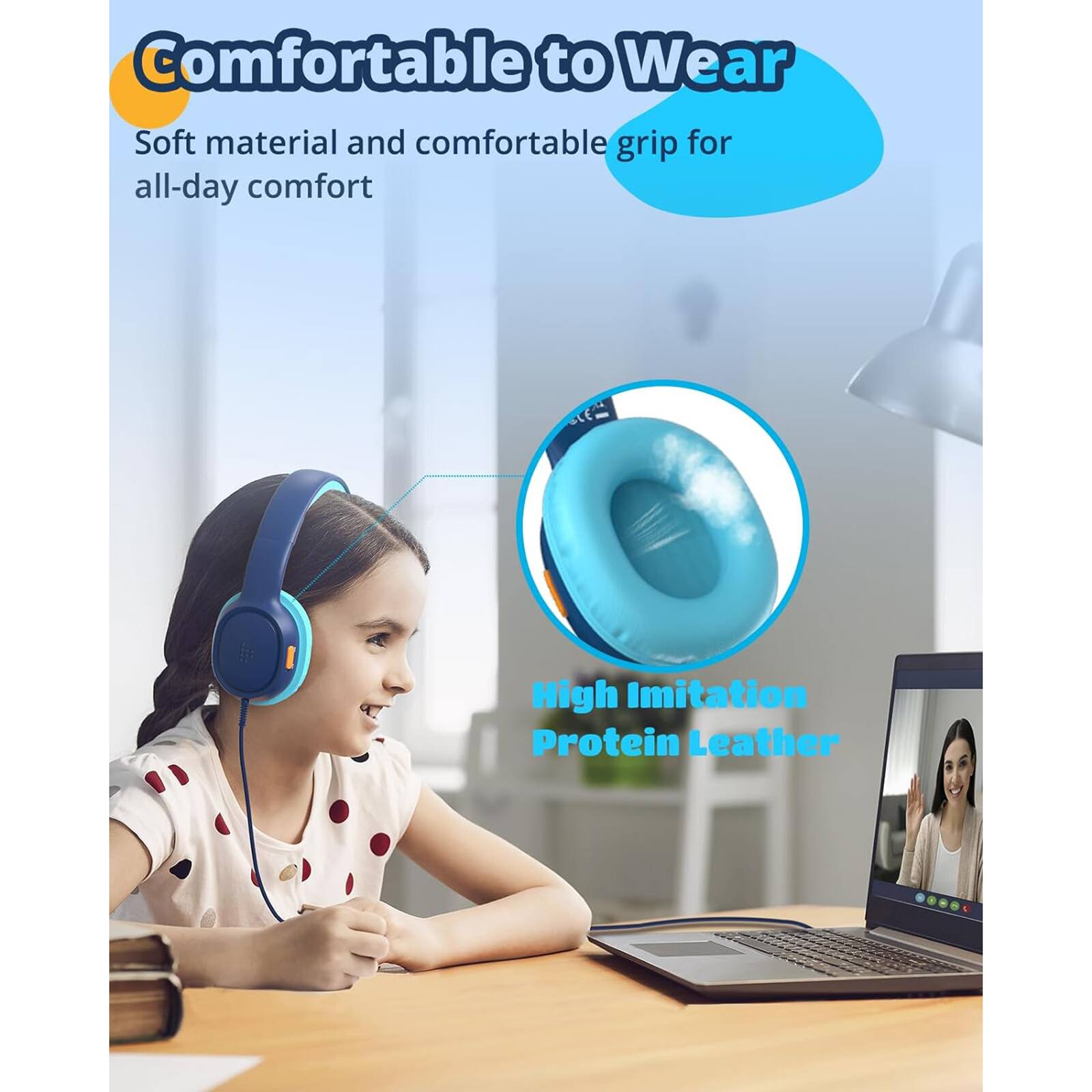 Comfortable to Wear: Soft material and comfortable grip for all-day comfort. High Imitation Protein Leather.