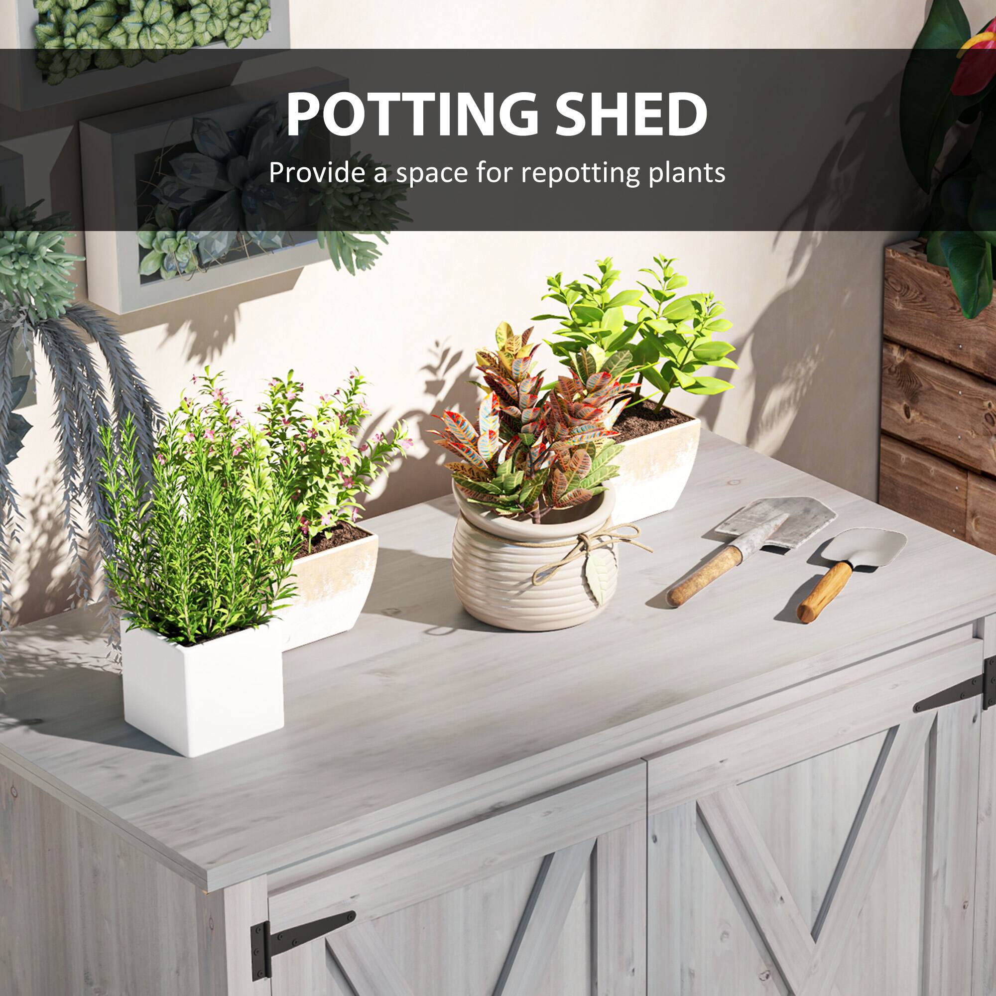 POTTING SHED
Provide a space for repotting plants