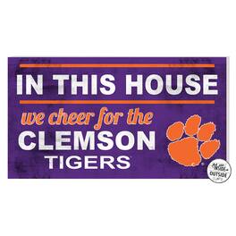 Jardine - Clemson Tigers 11'' x 20'' Indoor/Outdoor In This House Sign - Orange