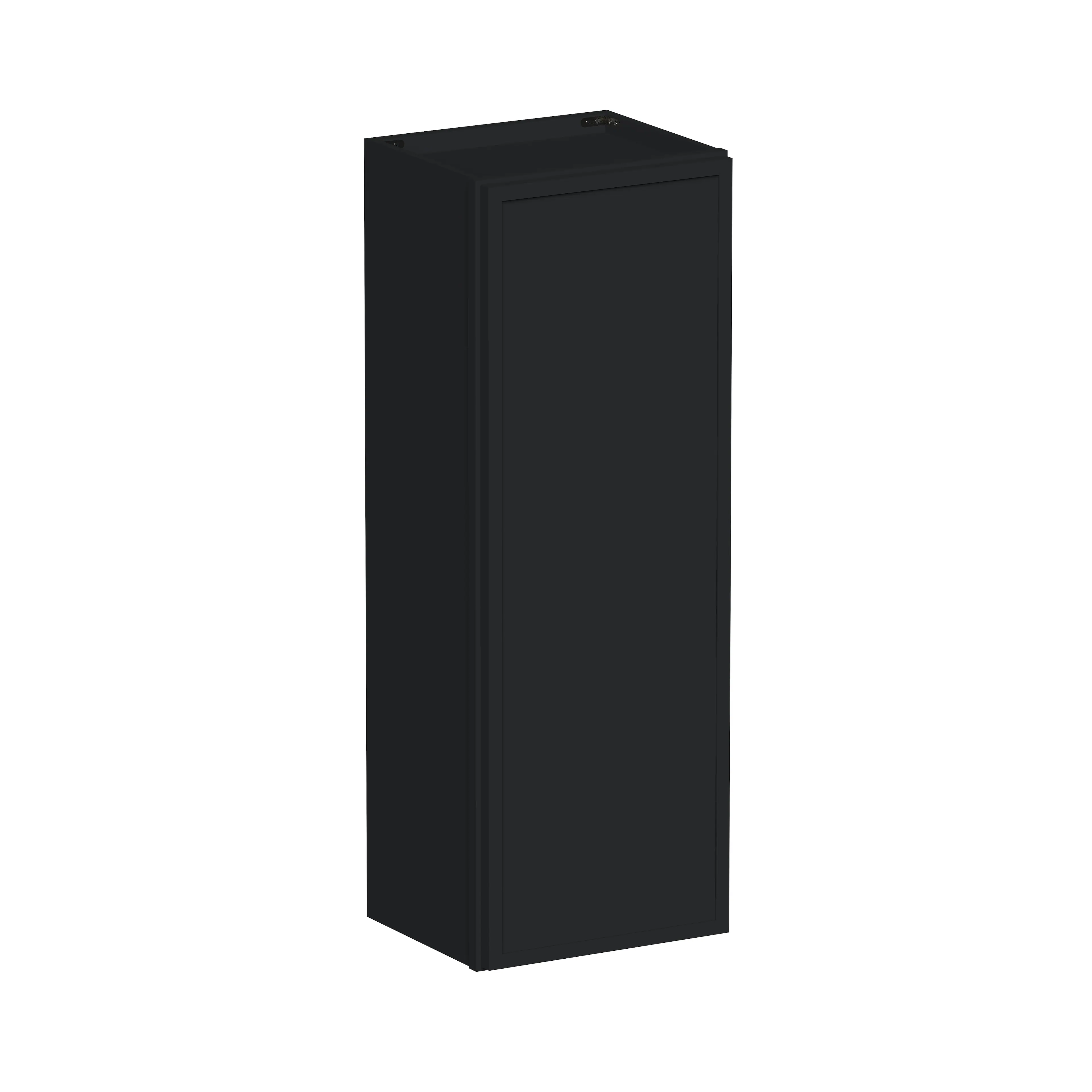Boyel Living - 15-in W x 42-in H x 12-in D Shaker RTA Kitchen Wall Cabinet with Soft-Close - Black