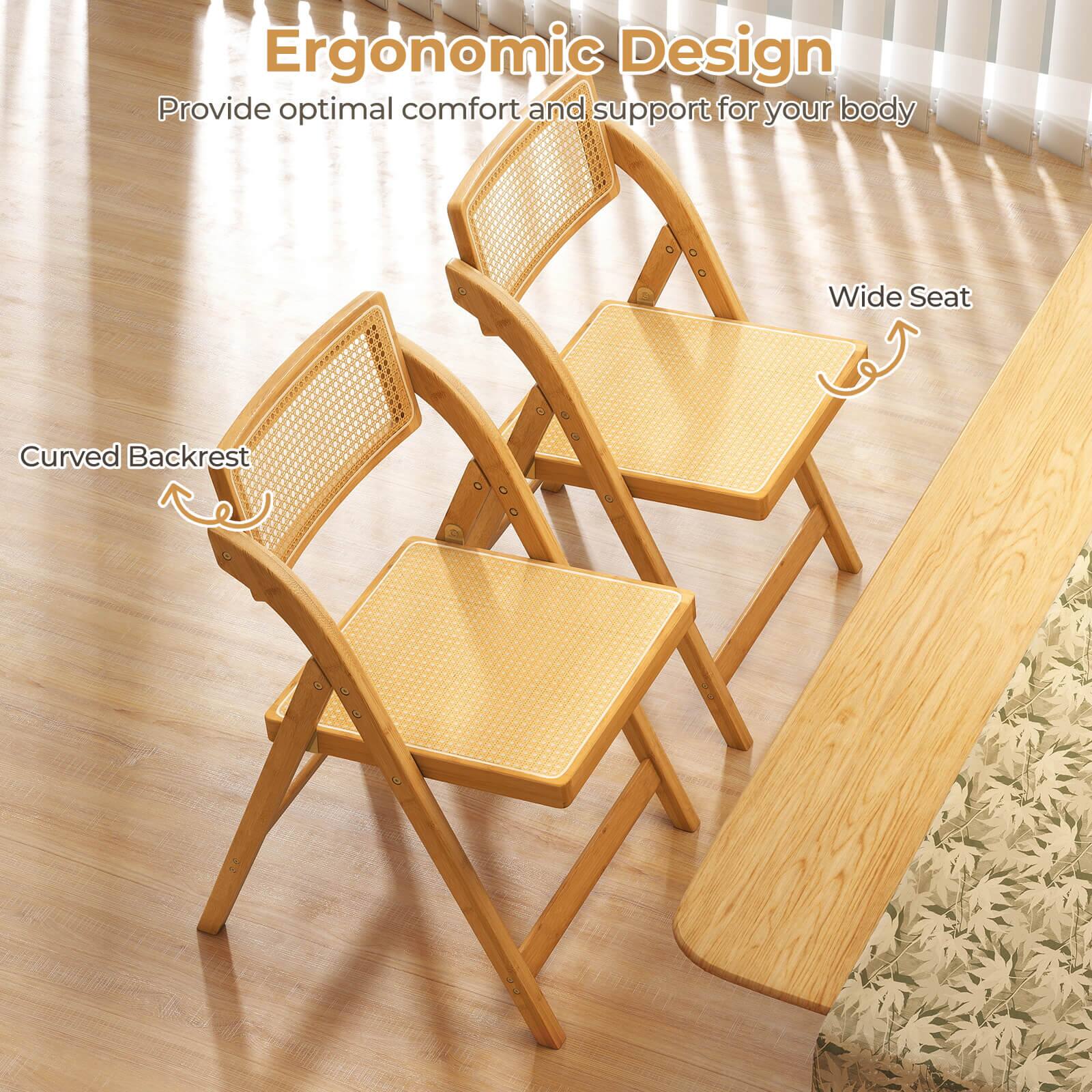 Ergonomic Design: Provide optimal comfort and support for your body. Wide Seat: Curved Backrest.