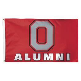 WinCraft - Ohio State Buckeyes 3' x 5' Single-Sided Deluxe Alumni School Supporter Logo Flag - Multicolor