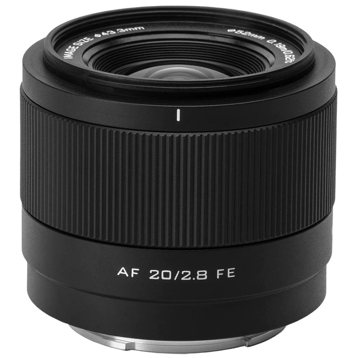 Image Size: Ø43.3mm  
58mm  
AF 20/2.8 FE