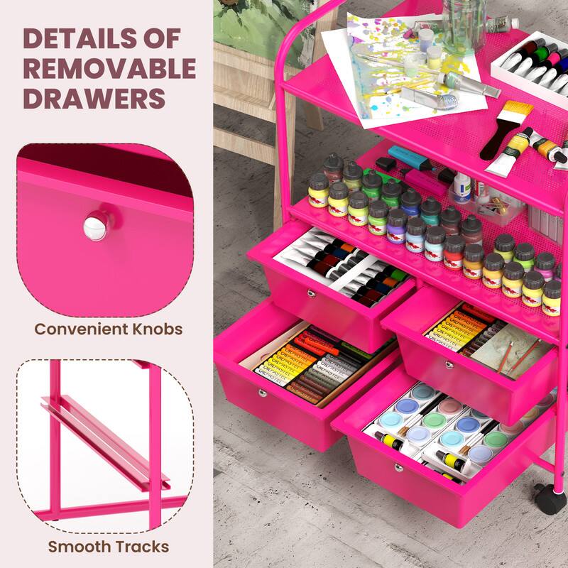 DETAILS OF REMOVABLE DRAWERS

Convenient Knobs

Smooth Tracks
