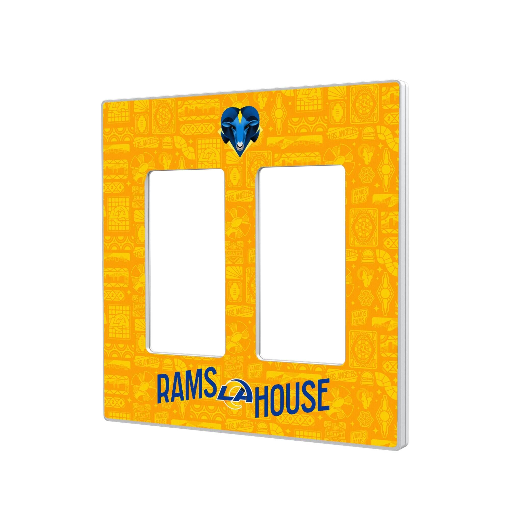 Keyscaper - Los Angeles Rams 2024 Illustrated Limited Edition Double Rocker Light Switch Plate - White price history on PriceWatchPro