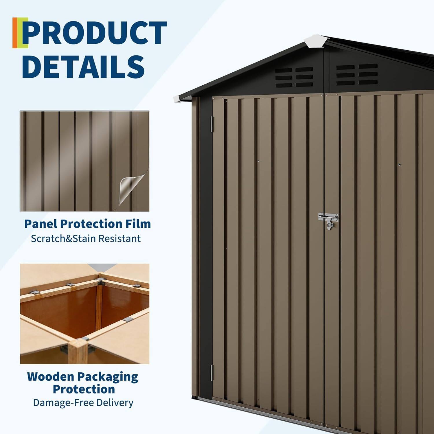 PRODUCT DETAILS

- Panel Protection Film
  - Scratch & Stain Resistant

- Wooden Packaging Protection
  - Damage-Free Delivery