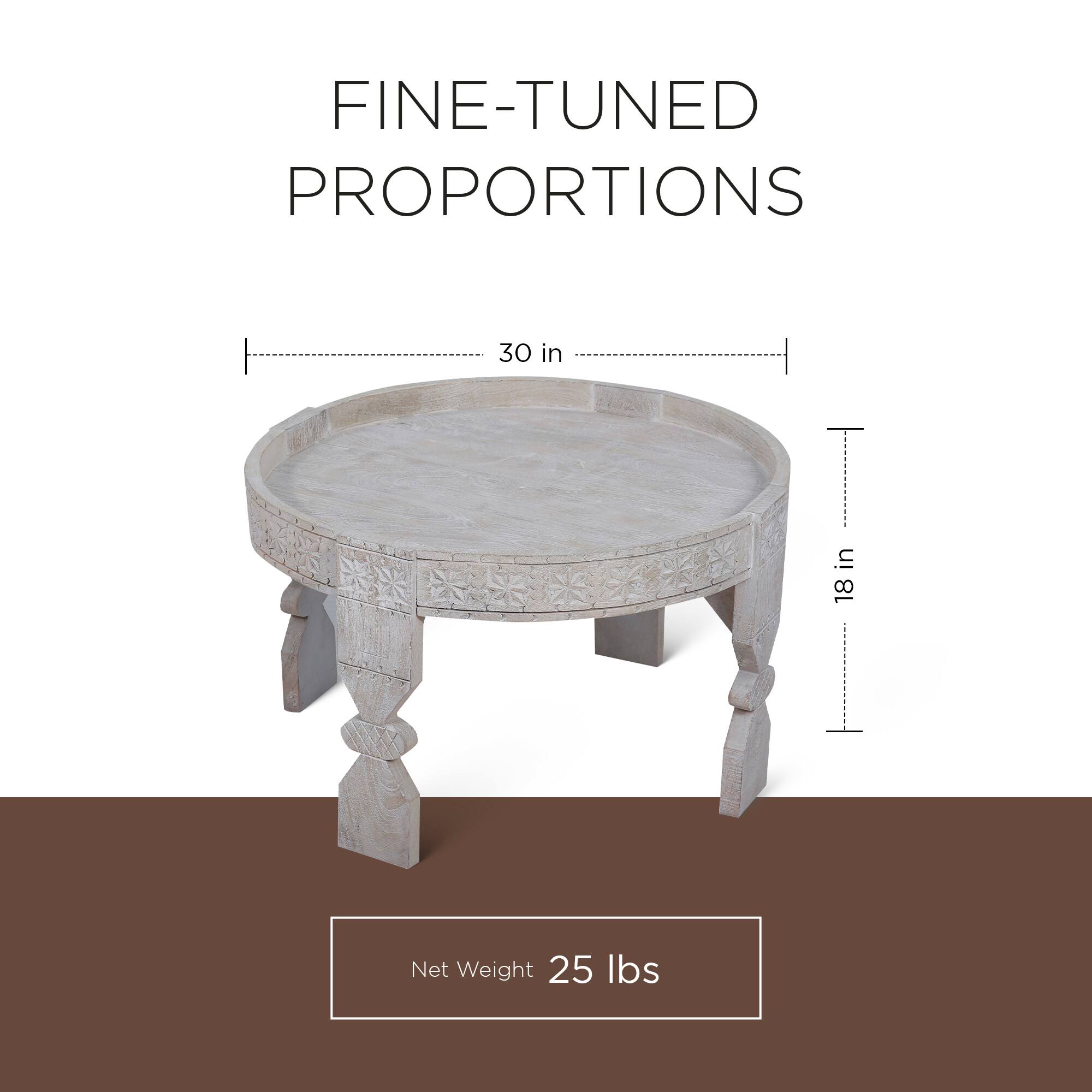 FINE-TUNED PROPORTIONS

30 in

18 in

Net Weight 25 lbs