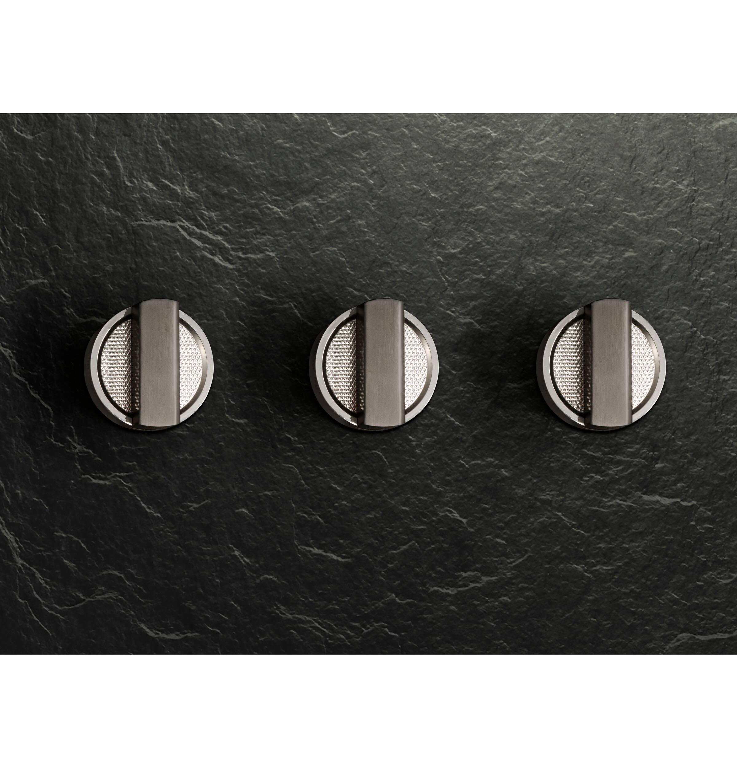 Front. Monogram - The Designer Collection Knob Kit for 48" Pro Range - Titanium.