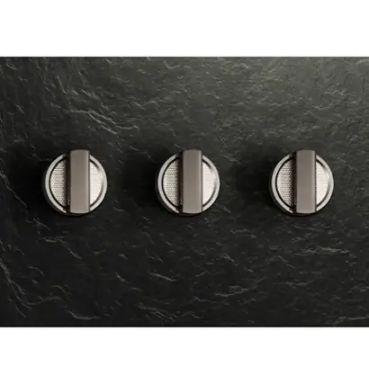 Front. Monogram - The Designer Collection Knob Kit for 48" Pro Range - Titanium.