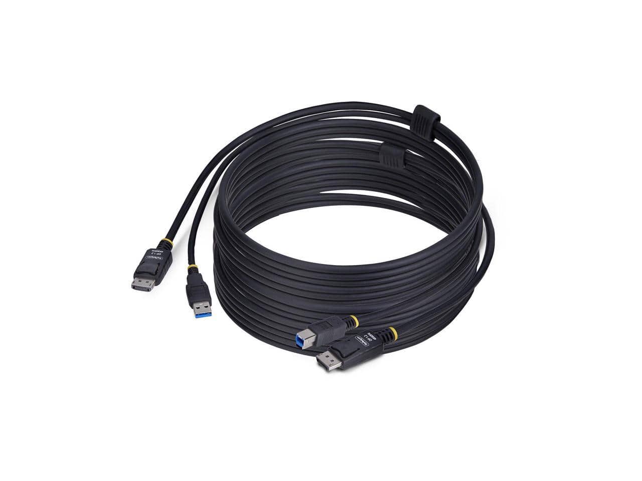 StarTech.com - StarTech 10ft DP & USB KVM Cable, 4K 60Hz, DP 1.2 & USB Combo for KVM Switches