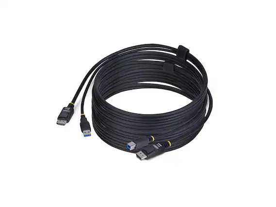Front. StarTech.com - StarTech 10ft DP & USB KVM Cable, 4K 60Hz, DP 1.2 & USB Combo for KVM Switches.