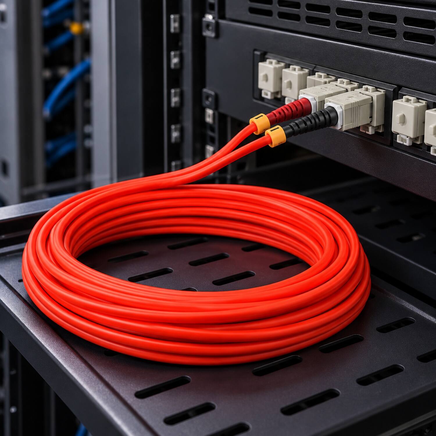 Sanoxy 10m SC/SC Duplex 62.5/125 Multimode OM1 Fiber Optic Cable Multi ...