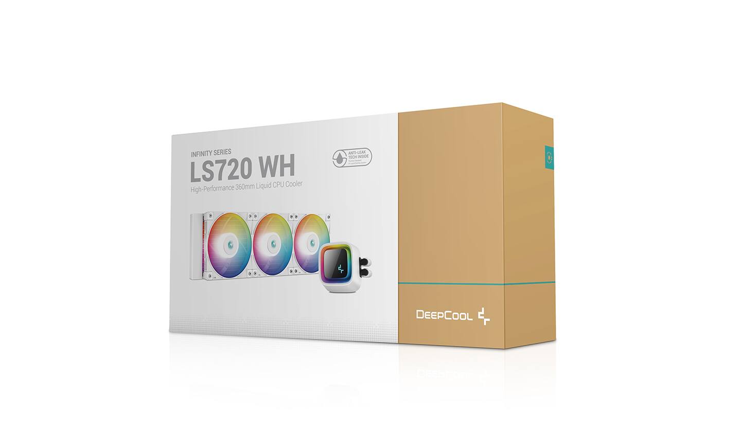 INFINITY SERIES LS720 WH 360mm Liquid CPU Cooler High-Performance ANTI-LEAK TECH INSIDE

DEEPCOOL