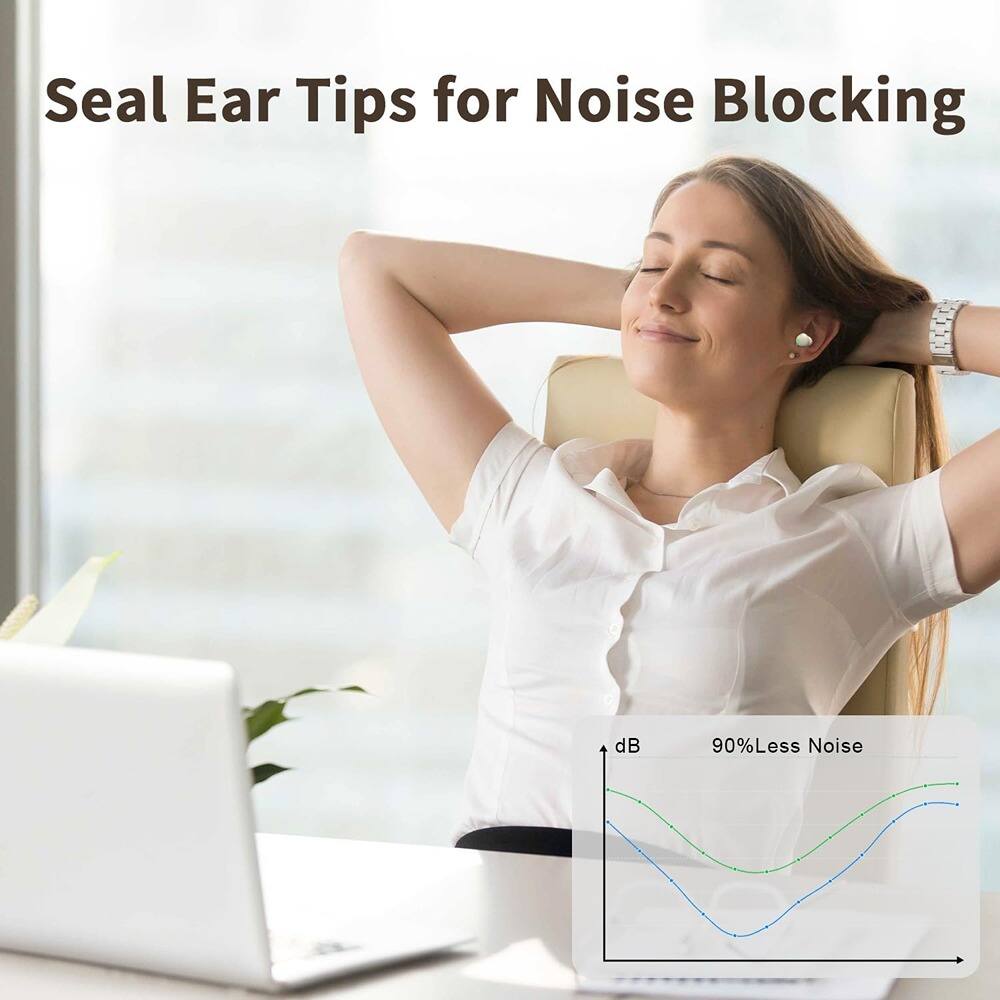 Seal Ear Tips for Noise Blocking

dB 90% Less Noise
