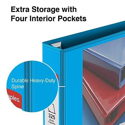 Extra Storage with Four Interior Pockets  
Durable Heavy-Duty Spine  
325 Sheet Capacity