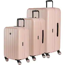 SwissGear - Wanderlust Pro Lightweight Expandable Spinner 3-Piece Set 1008468674 - Pink