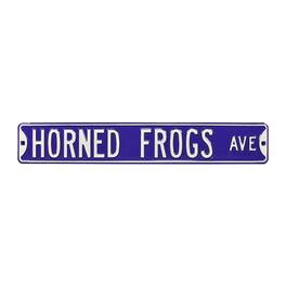 Authentic Street Signs - TCU Horned Frogs 6" x 36" College Ave Street Sign - Purple